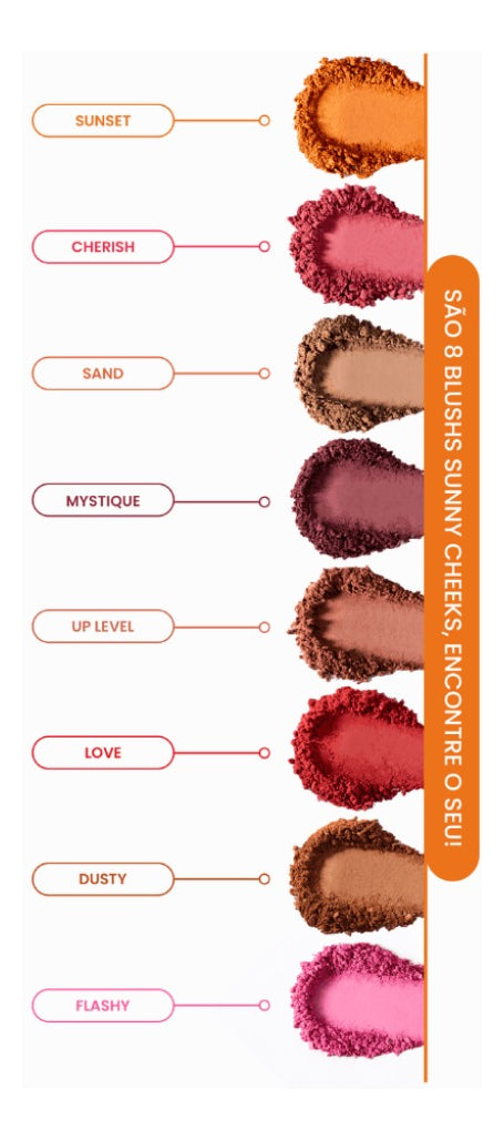 Blush Pó Compacto Mari Maria Sunny Cheeks Todas As Cores