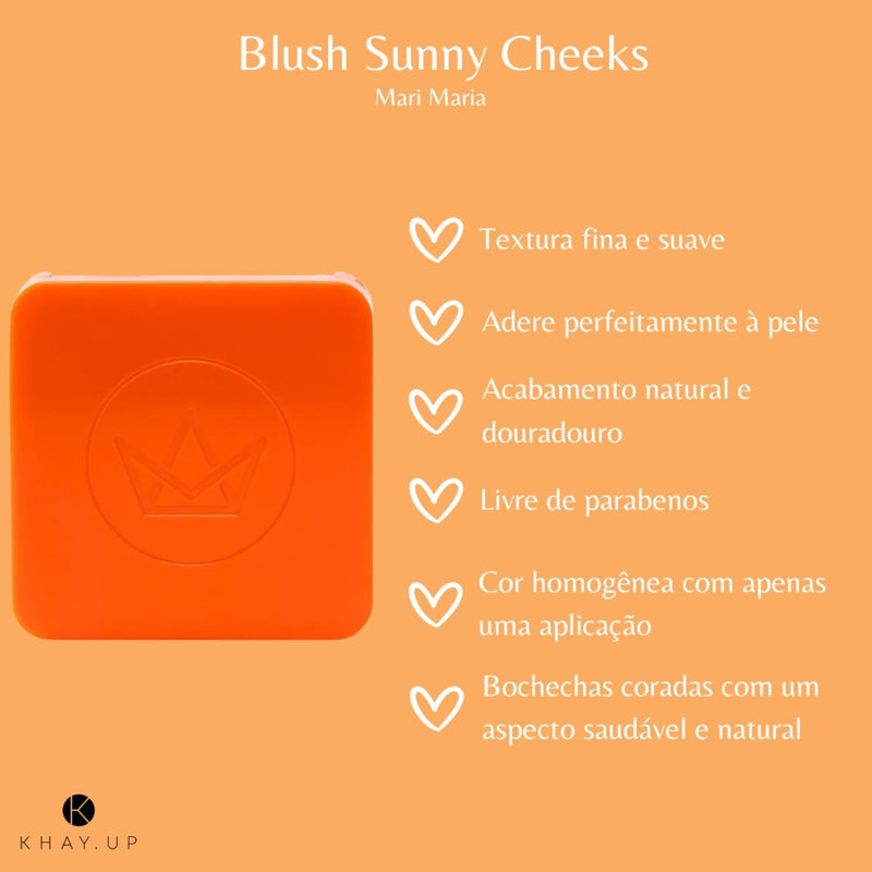 Blush Pó - Mari Maria - Sunny Cheeks - Compacto Facial 6,5g